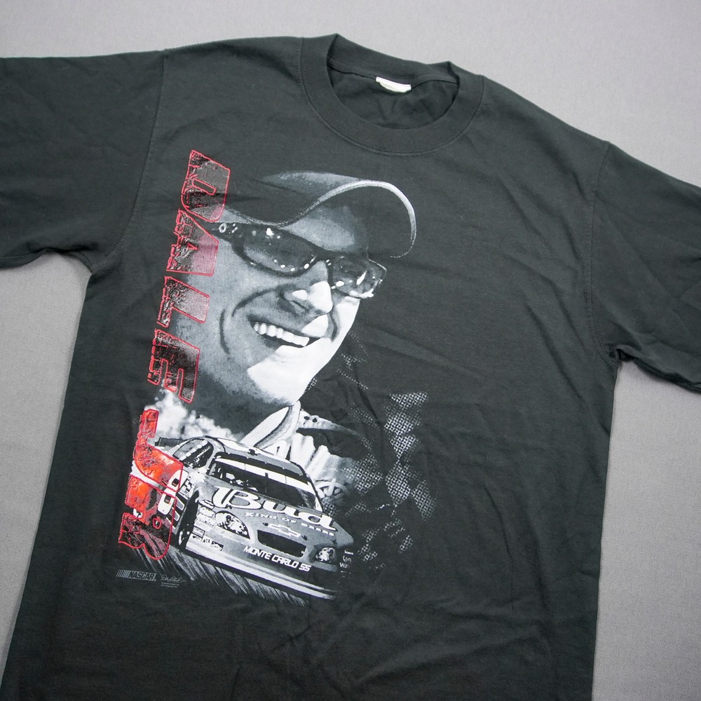 Dale Earnhardt Sr Budweiser Monte Carlo Nascar T Shirt Mens M Black Graphic Tee